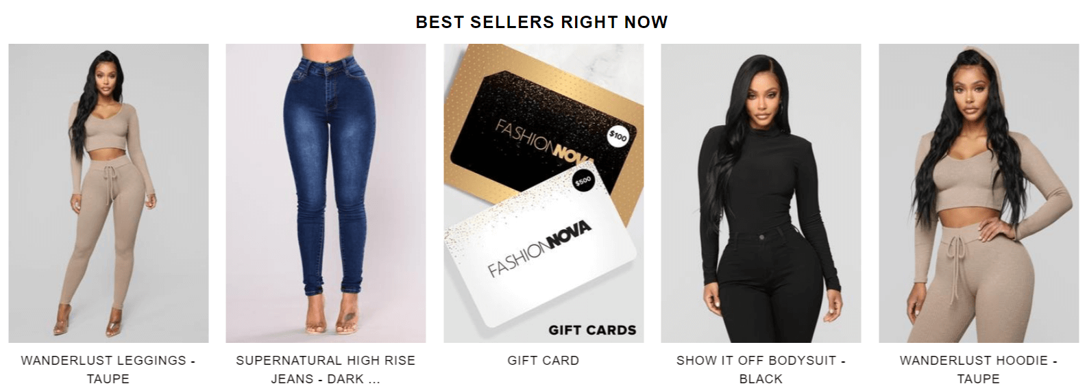 fashionnova products